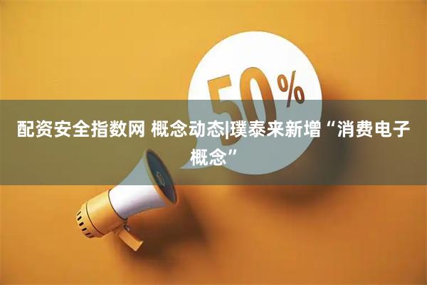 配资安全指数网 概念动态|璞泰来新增“消费电子概念”